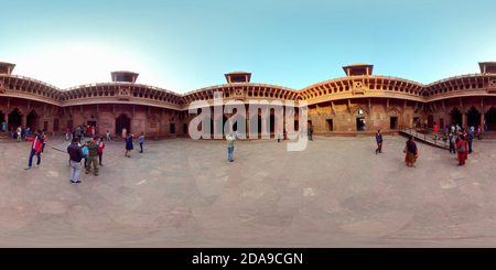 360 degree panoramic view of Agra Fort