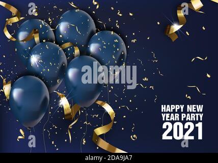 Merry christmas and happy new year 2021 vector Stock Vector