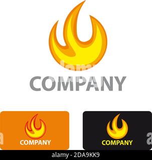 Vector stylized sign fire Stock Vector