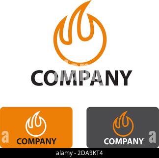 Vector stylized sign fire Stock Vector