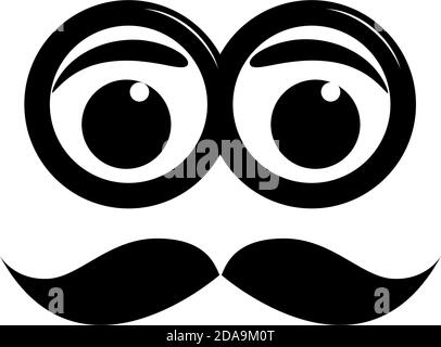 Vector sign mustache Stock Vector