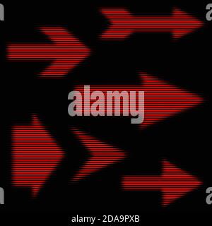 Arrow for making logos, icons for your design Stock Vector