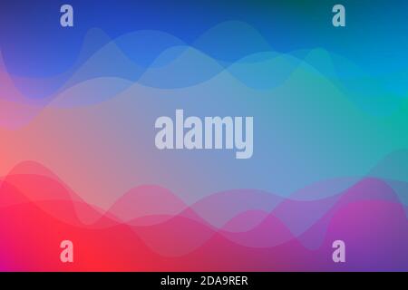 Landscape skyblue gradient fill vector abstract background minimalistic concept Stock Vector