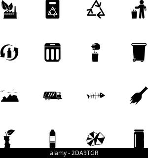 Garbage icon - Expand to any size - Change to any colour. Perfect Flat Vector Contains such Icons as recycle, garbage, food, rubbish, trash, plastic, Stock Vector