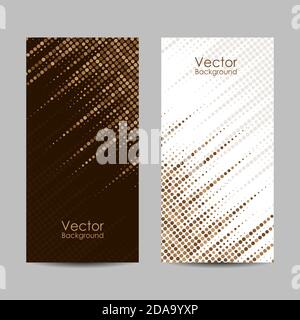 Set of banners with dots. Vector illustration Stock Vector