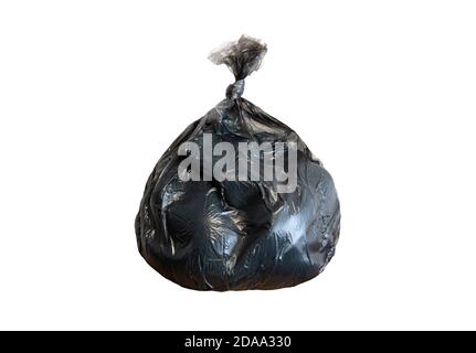 garbage bag isolated on a white background Stock Photo