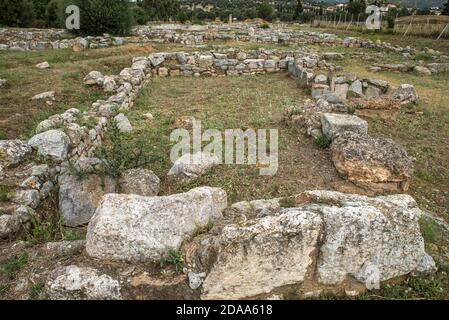 The ancient city of Eretria. Euboea, Greece. Stock Photo