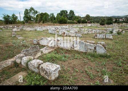 The ancient city of Eretria. Euboea, Greece. Stock Photo