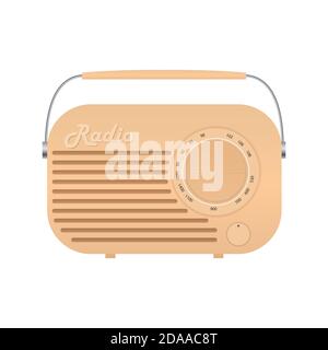 Old Radio Tuner Icon Illustration Stock Photo