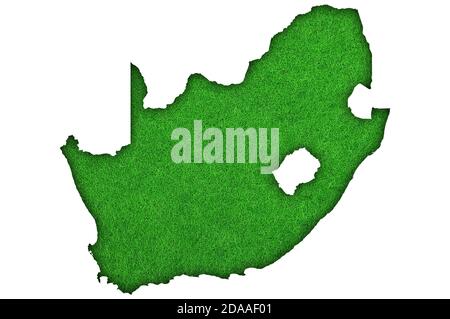 Map of Africa on green felt Stock Photo - Alamy
