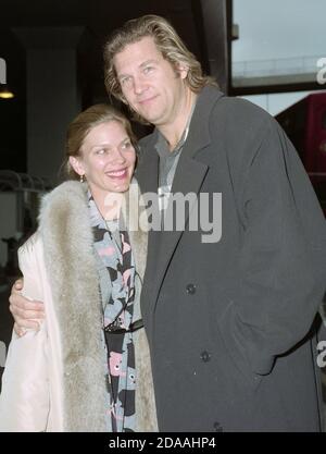 American Actor Jeff Bridges and wife Susan Geston at London Heathrow
