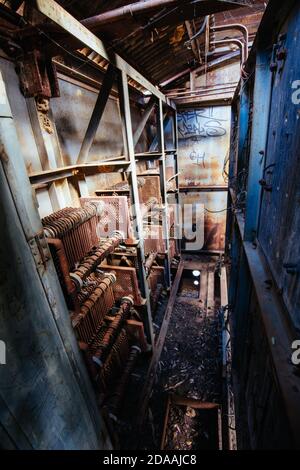 Dredge and Dragline Historical Site in Australia Stock Photo