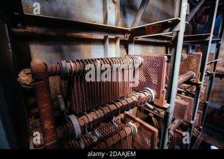 Dredge and Dragline Historical Site in Australia Stock Photo