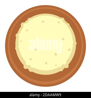 Rice in bowl, chinese and japanese food vector Stock Vector