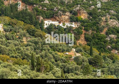 Das  Kloster der 99 heiligen Väter bei Azogires, Kreta, Griechenland, Europa   |  99 Holy Fathers Monastery near Azogires, Crete, Greece, Europe Stock Photo