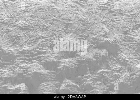 Texture of decorative plaster on concrete wall in light gray. Abstract plaster background for design Stock Photo