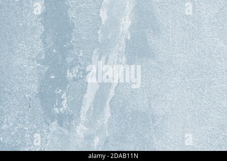 Background of old painted wall. Aged street wall background, texture  in light blue tonality Stock Photo