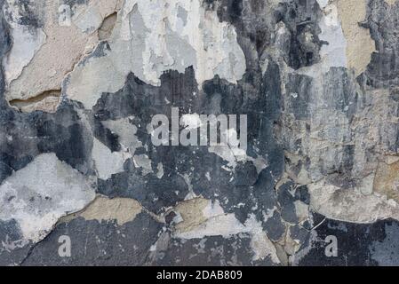 cold shade of vintage plaster texture outdoors at home abstract painting with wall-like materiality Stock Photo