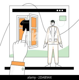 Online shopping - modern flat design style illustration Stock Vector