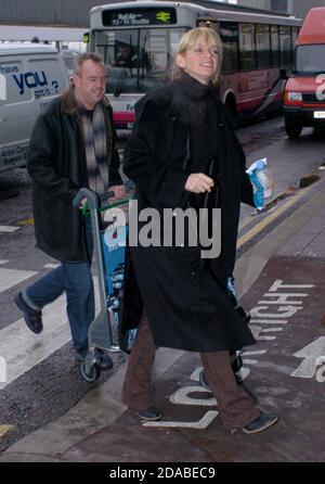 U.K. Television presenter Zoe Ball with former husband 'Fatboy' Slim in 2003. Stock Photo