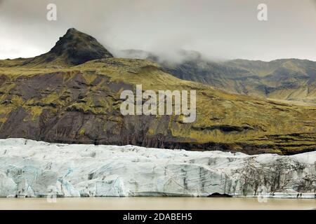 Hvannadalshnukur Peak (2110m), highest mountain in Iceland, Europe Stock Photo