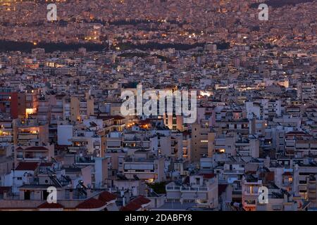 Urban density Athens Stock Photo - Alamy