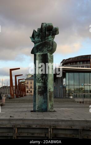 Delaware Monument at Stenpiren Travel Centre in Gothenburg Stock Photo
