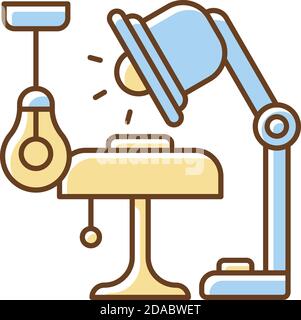 Lighting RGB color icon Stock Vector