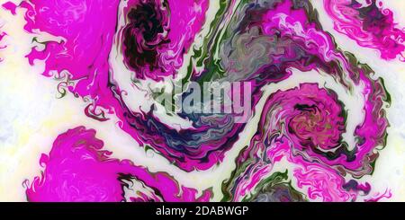 Abstract Background With Iridescent Iridescent Paint Effect And