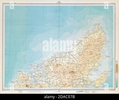 LEWIS Western Isles Outer Hebrides Stornoway. Scotland. LARGE 1895 old map Stock Photo