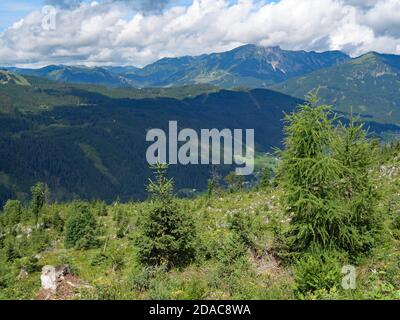 In the Salzkammergut mountains near Gosau am Dachstein Stock Photo