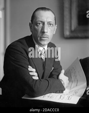 IGOR STRAVINSKY (1882-1971) Russian composer, about 1925 Stock Photo