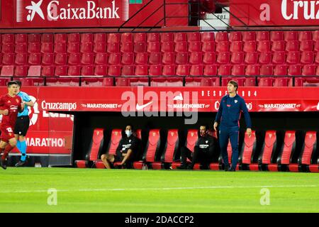 Julen Lopetegui, head coach of Sevilla during the Spanish championship La Liga football match between Sevilla FC and CA Osasuna on November 7, 2020  P Stock Photo