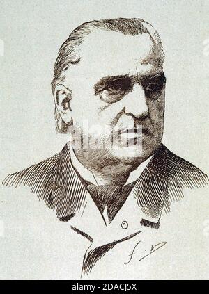 JEAN-MARTIN CHARCOT (1825-1893) French neurologist Stock Photo