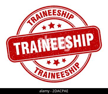 traineeship stamp. traineeship sign. round grunge label Stock Vector