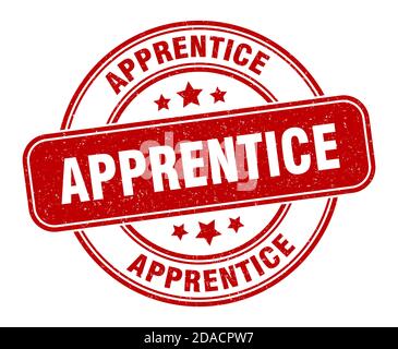 apprentice stamp. apprentice sign. round grunge label Stock Vector