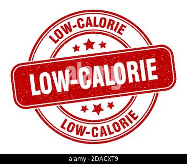 low-calorie stamp. low-calorie sign. round grunge label Stock Vector