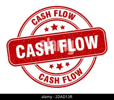Cash Inflows Sign cash flow stamp. cash flow round sign. label on transparent background ...