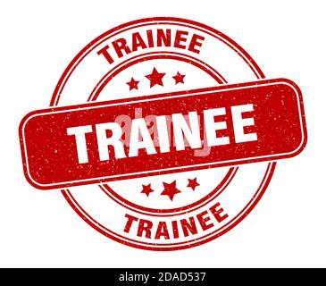 trainee stamp. trainee sign. round grunge label Stock Vector