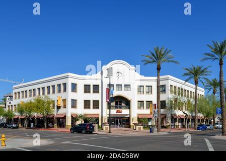Phoenix, AZ, USA - February 21, 2016:  Arizona State University building in Phoenix. ASU is a public research university with five campuses across the Stock Photo