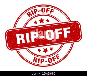 Sign Ripped Off rip-off stamp. round grunge sign with ribbon Stock Vector Image & Art ...