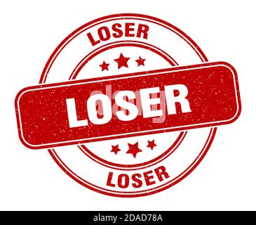 loser stamp. loser sign. round grunge label Stock Vector Image & Art ...