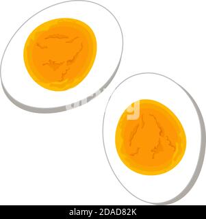 Hard boiled egg vector design, Perfect Steamed Boiled Eggs illustration vector Stock Vector