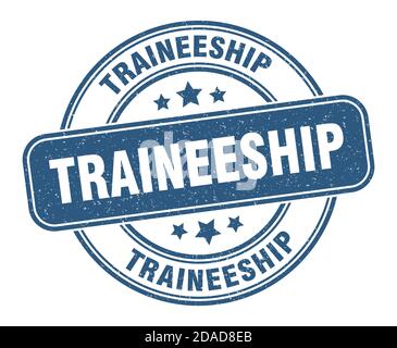 traineeship stamp. traineeship sign. round grunge label Stock Vector