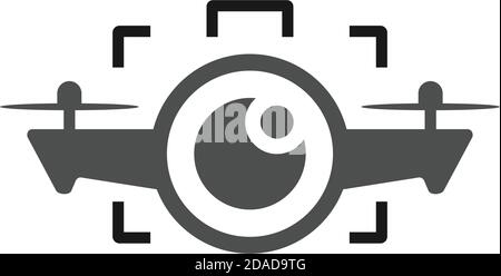 drone photography design template Stock Vector