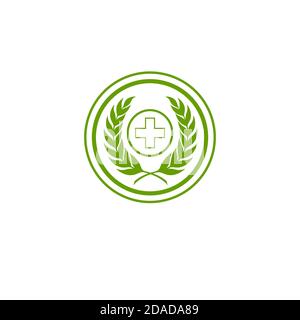 Doctor plusl stethoscope health care medical pharmacy vector logo. Stock Vector