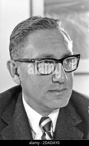 This photo released by the White House is a portrait of Doctor Henry A. Kissinger taken in Washington, DC on February 4, 1970. At the time, Kissinger was National Security Advisor to United States President Richard M. Nixon.Credit: White House via CNP | usage worldwide