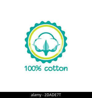 Cotton organic icon, clothing symbol natural symbol, web graphic