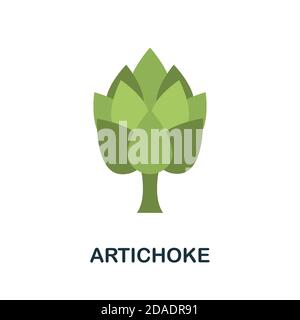 Artichoke icon. Simple element from fruits collection. Creative Artichoke icon for web design, templates, infographics and more Stock Vector