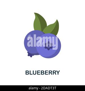 Blueberry icon. Simple element from fruits collection. Creative Blueberry icon for web design, templates, infographics and more Stock Vector